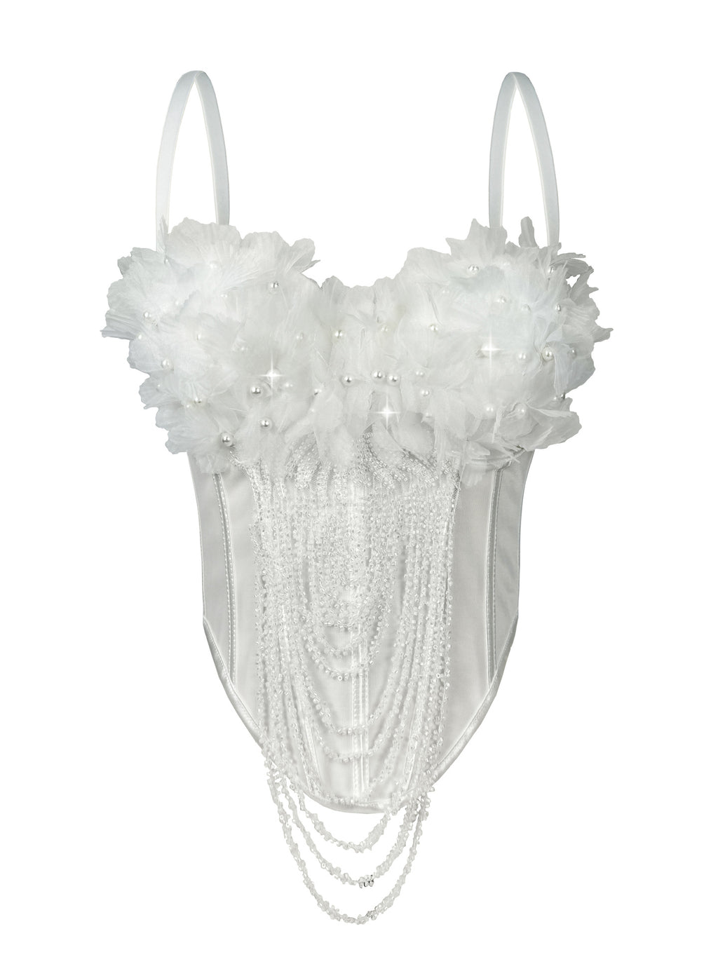 Camisole de camisole de fleur fait main Tube sans dos sexy Top Européen et américain Outer Wear Fi