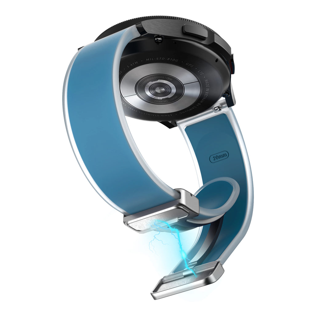 Bracelet en silicone transparent pliant magnétique universel