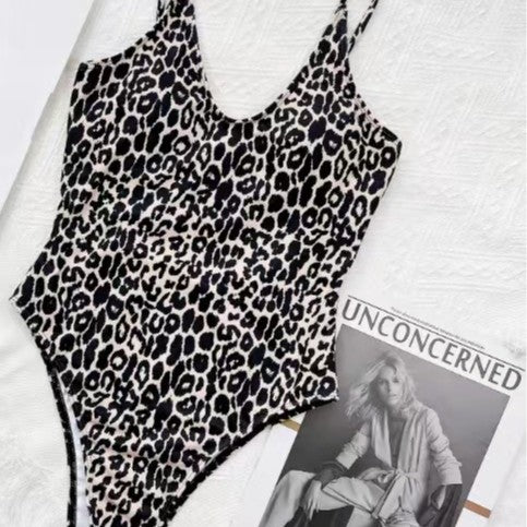 Sexy Leopard-Imprimer Bikini à une pièce pour femmes