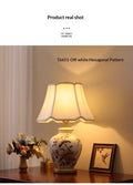 Lampe de table de chevet moderne Minimalist de style américain personnalisée pour la chambre