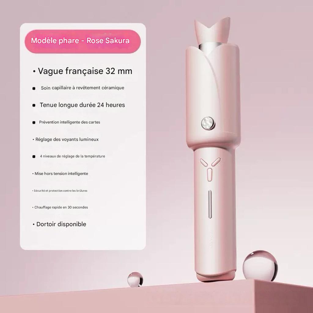 Boucleur Automatique Sans Fil 32 Mm Fer A Boucler Pour Grandes Ondulations Portable Et Ele