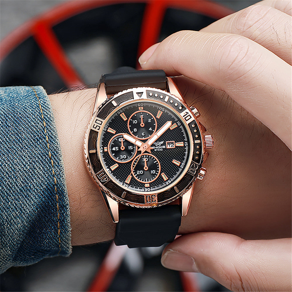 Hommes Calendrier lumineux Montre Quartz