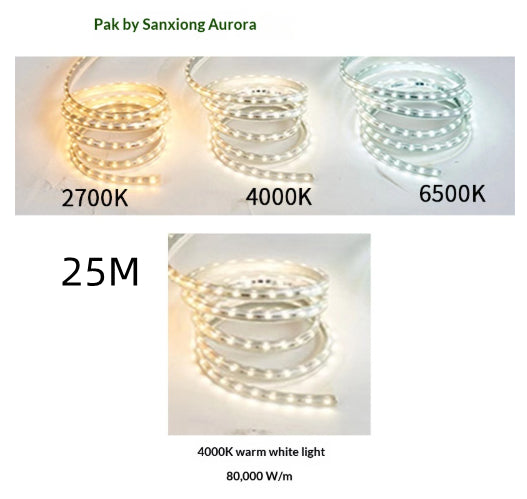 220V Ultra-Bright Haute-Voltage LED Flicker-Free bande de lumière flexible
