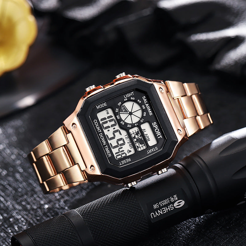 Montres hommes mode Personnalité LED lumineux