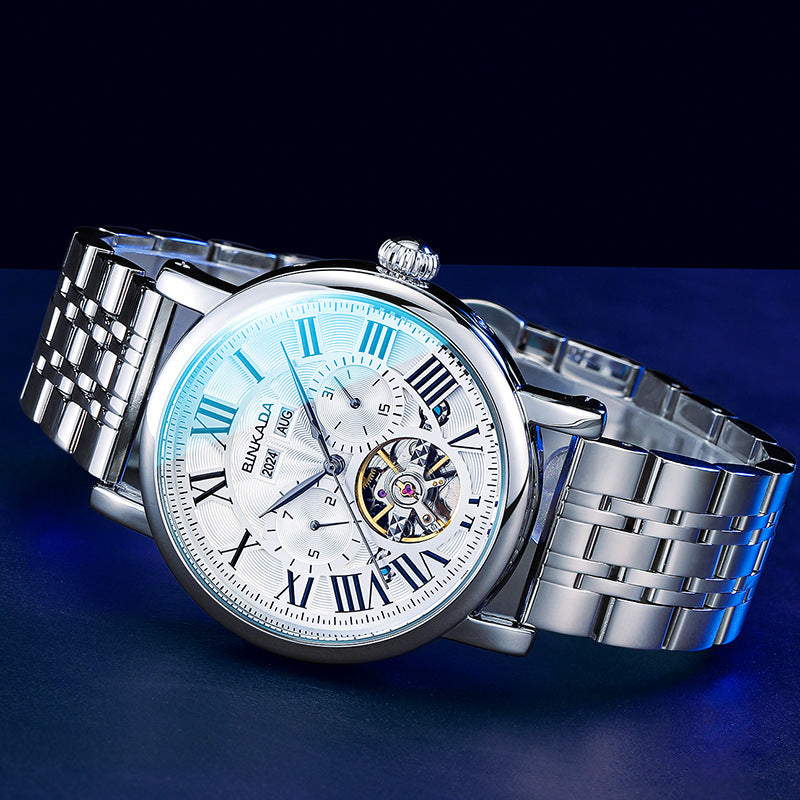 Men's Automatic Multifunction Mechanical Waterproof Watch