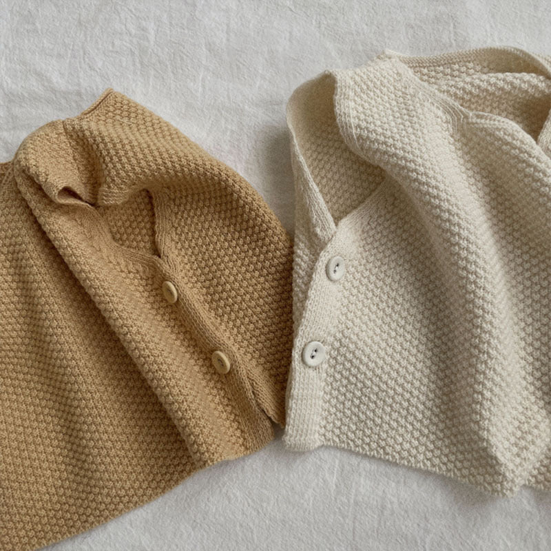 Veste tricotée décontractée et shorts set Trendy Two-Piece Outfit pour bébés