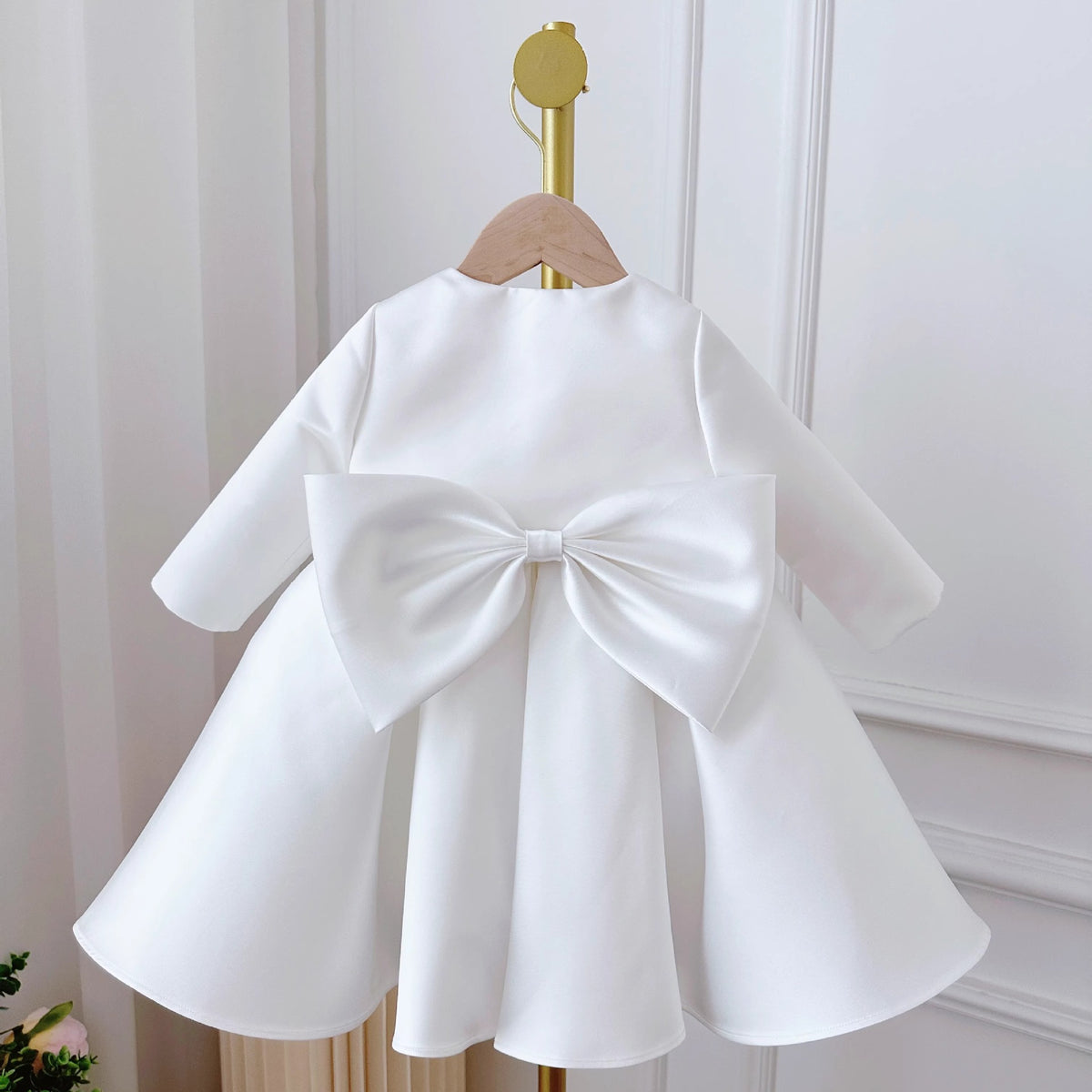 Women's Korean Style Baby Doll Dress White Classic Style Two-Piece Set