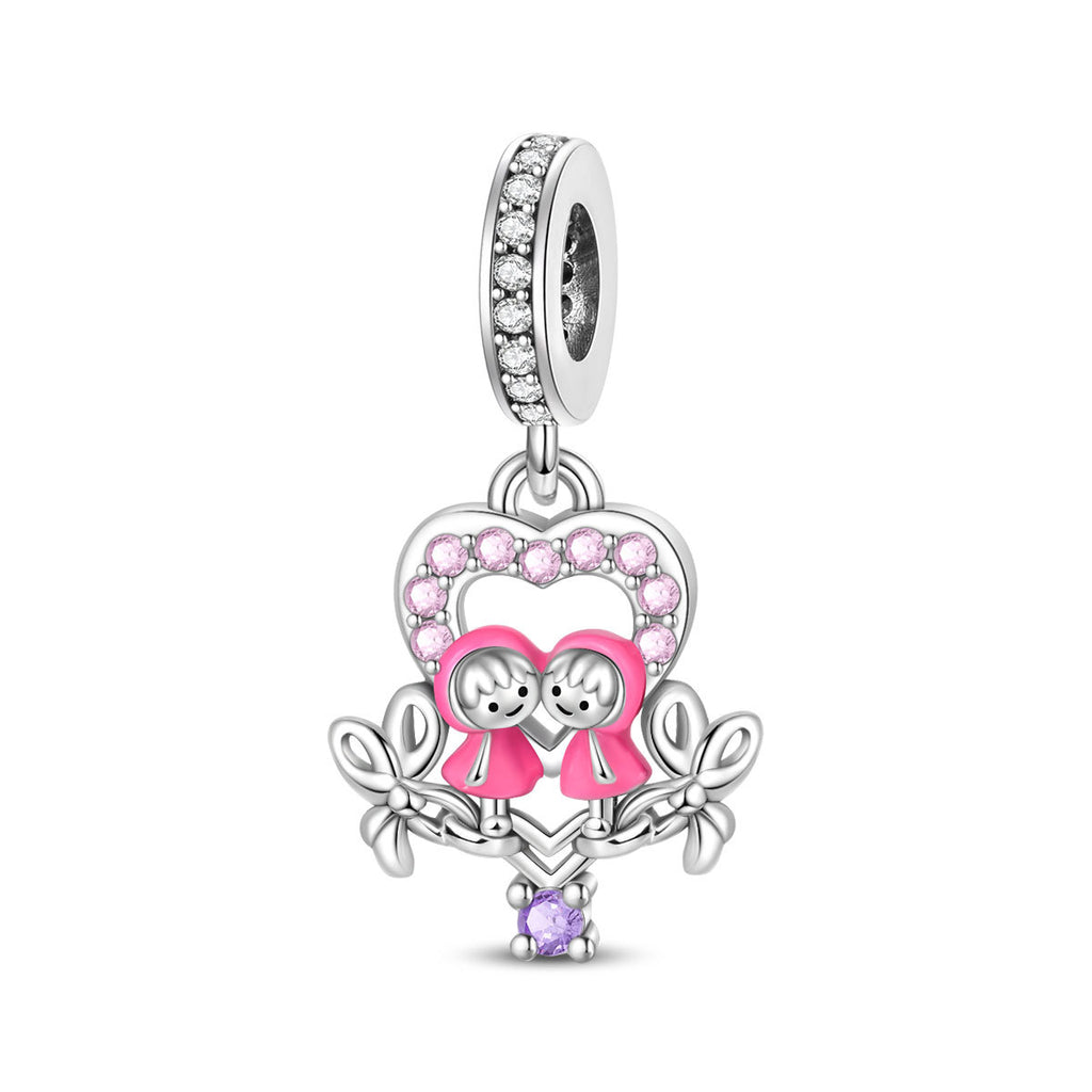 Bricolage Sœur Perle en forme de coeur Pendentif bijoux Accessoire