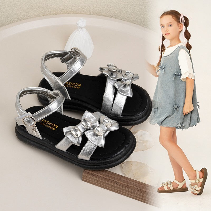 Summer Ins Fashion Girls Sandales de plage à pieds ouverts