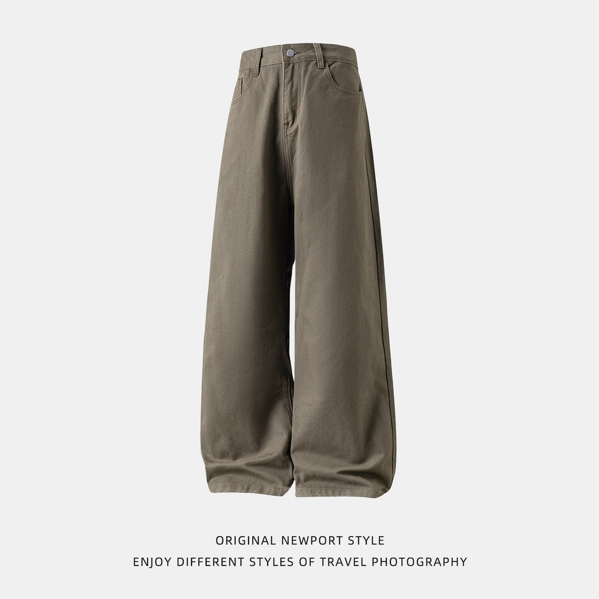 Pantalon semi-élastique semi-élastique retro en coton pour hommes