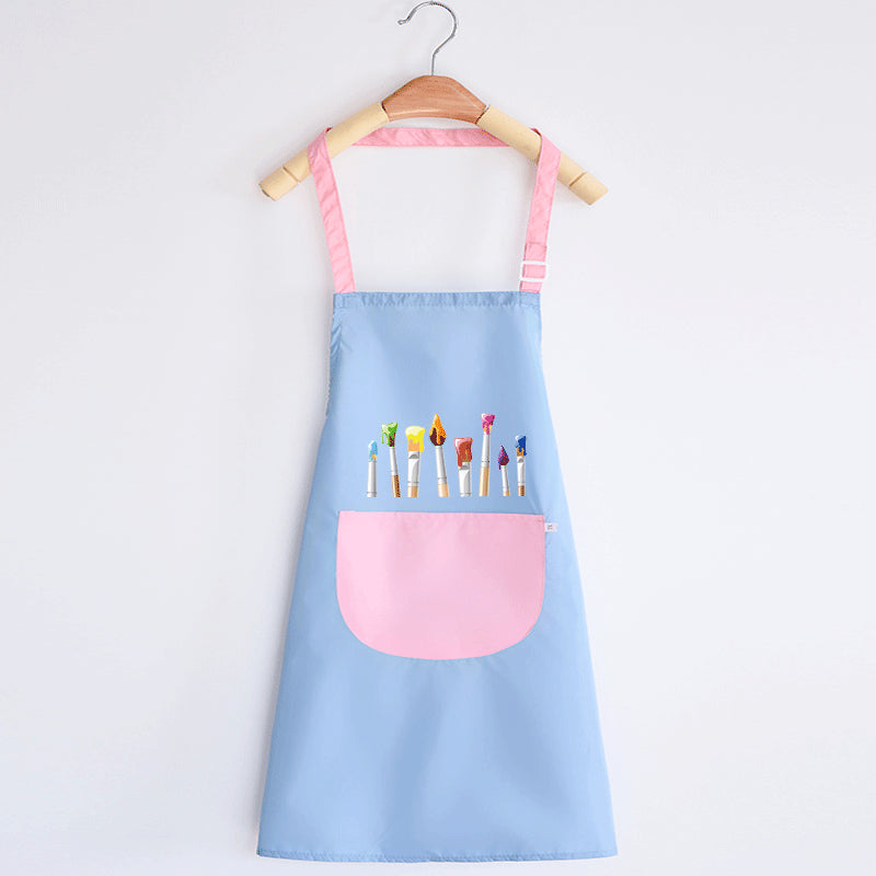 Peinture fille imperméable cuisine enfants Tablier
