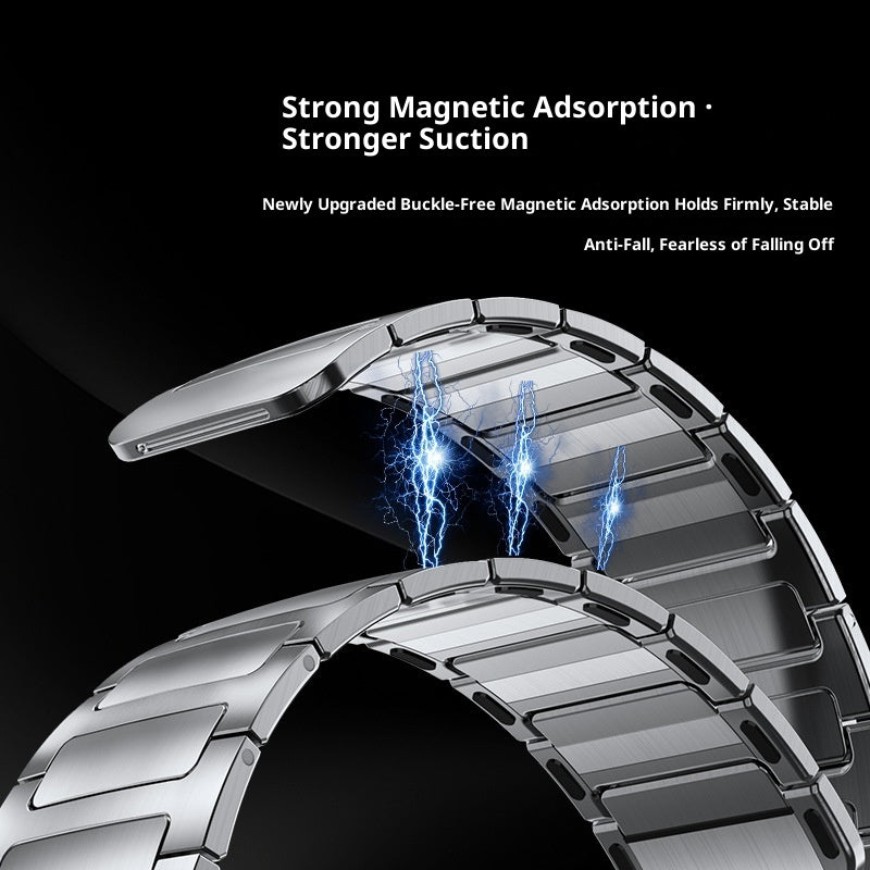 Bracelet de montre magnétique en acier inoxydable en forme de H pour IWatch