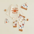 Tee-shirt en coton à manches longues pour bébé et tout-petit avec une impression rugby