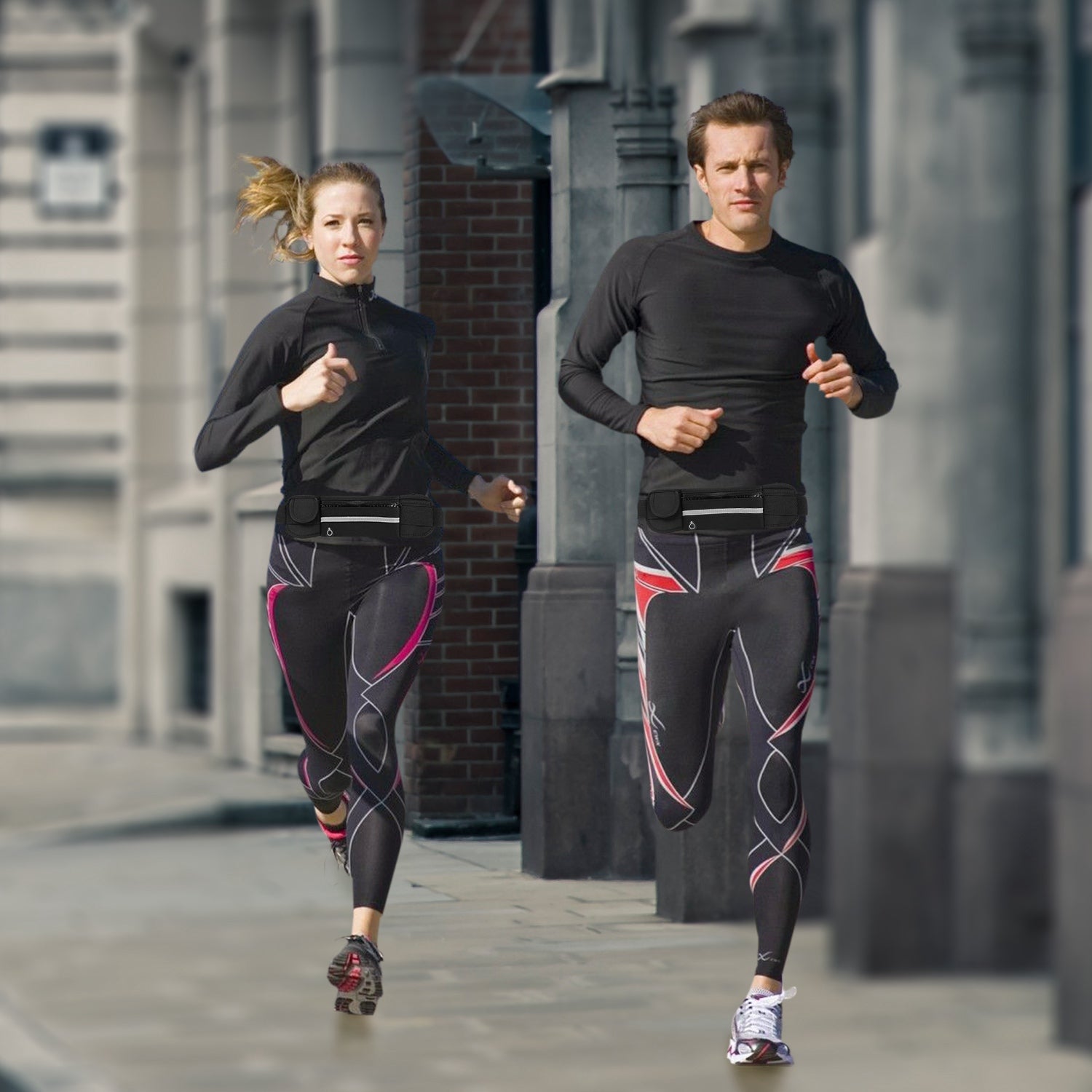 1Pc Sports Waist Bag Running Belt Pack Waterproof Waist Pouch réglable