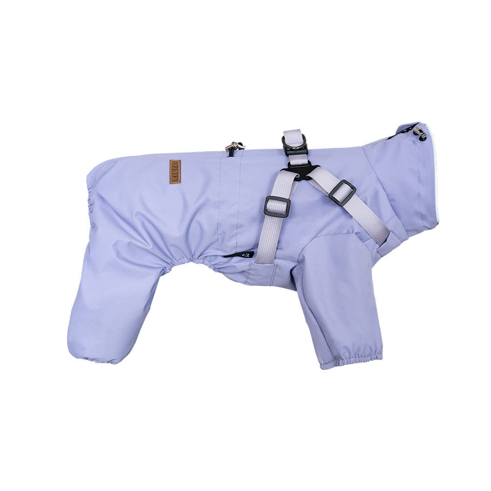 Personnalité de mode Chien Pet Un-pièce Raincoat