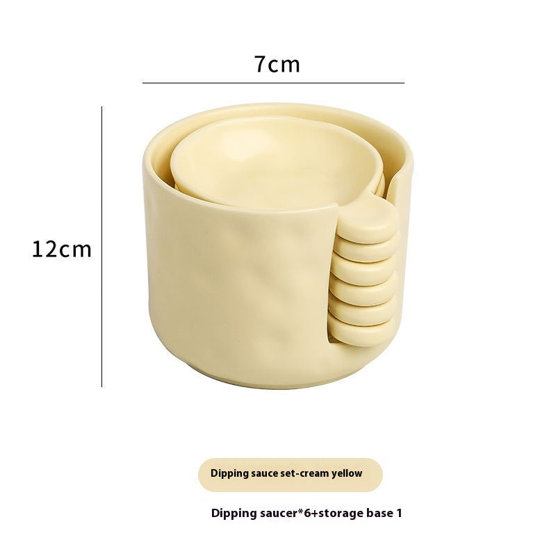 Disque de stockage Costume latéral Sauce de soja Sauce Vinegar Dish