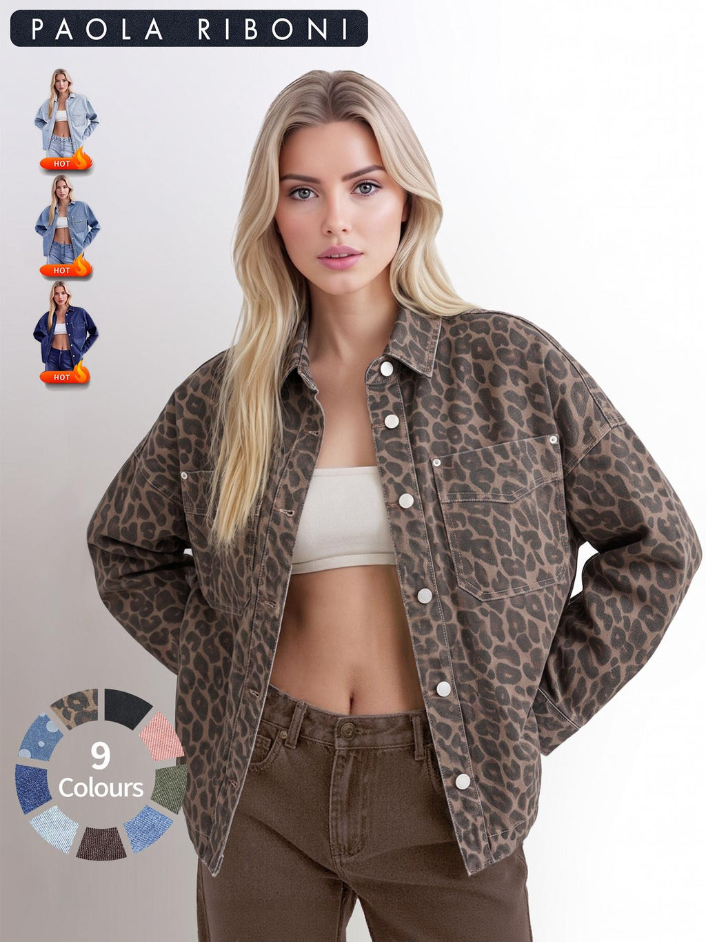 Veste de denim décontractée pour femme avec poches