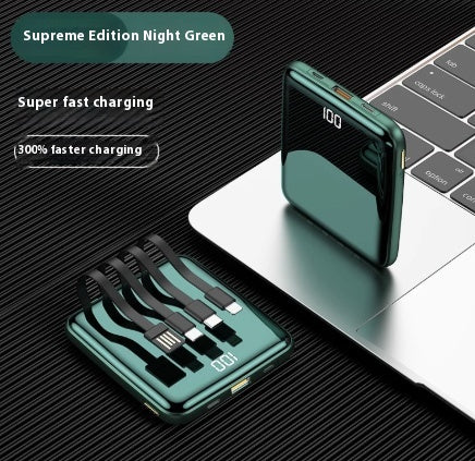 Charge grande capacité Super rapide avec câble Power Bank