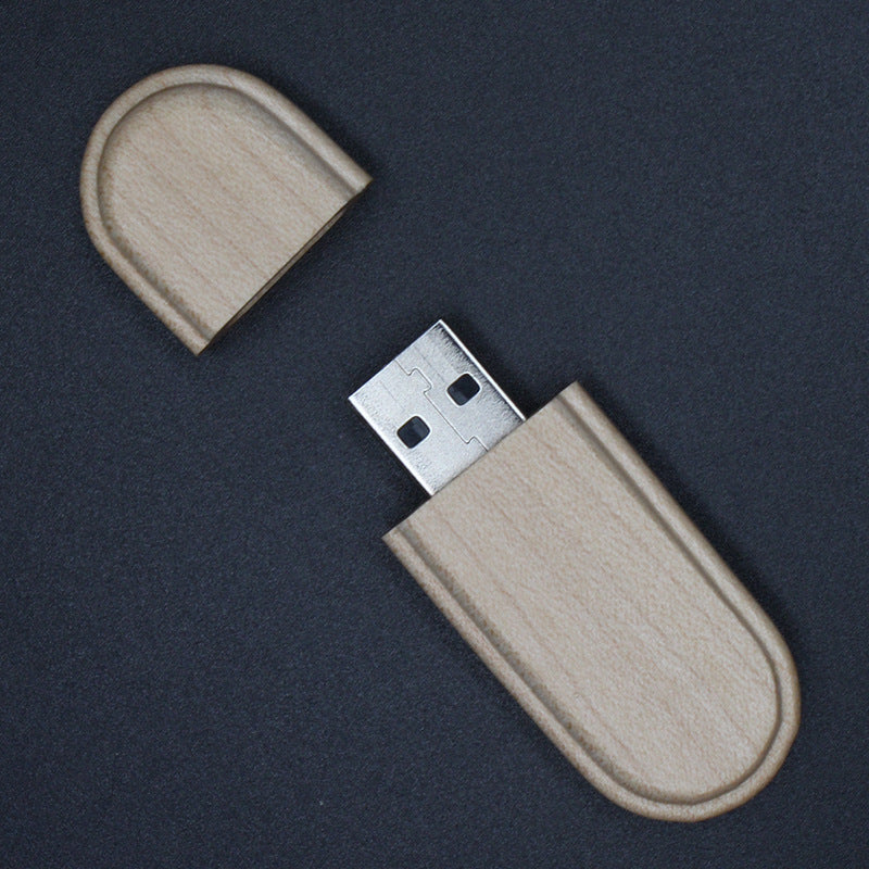 Fabricants de cadeaux publicitaires d'affaires personnalisés U disque peut être imprimé logo en bois l