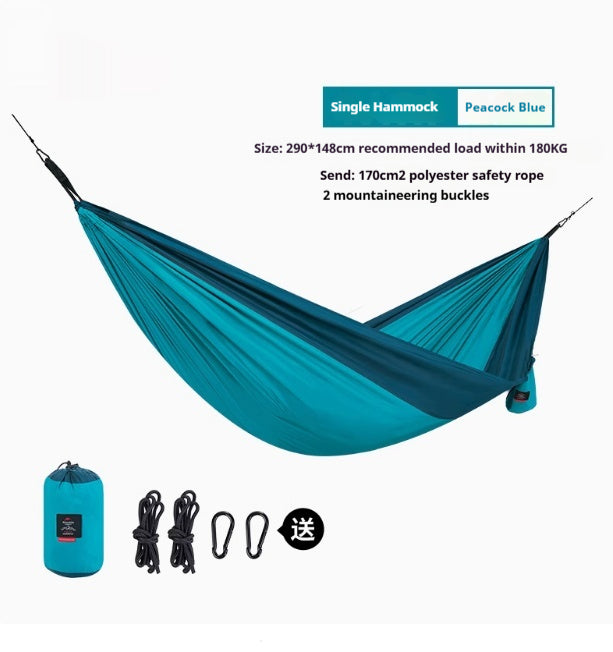Hamac extérieur balançoire double anti-roulis extérieur Portable Camping Glider