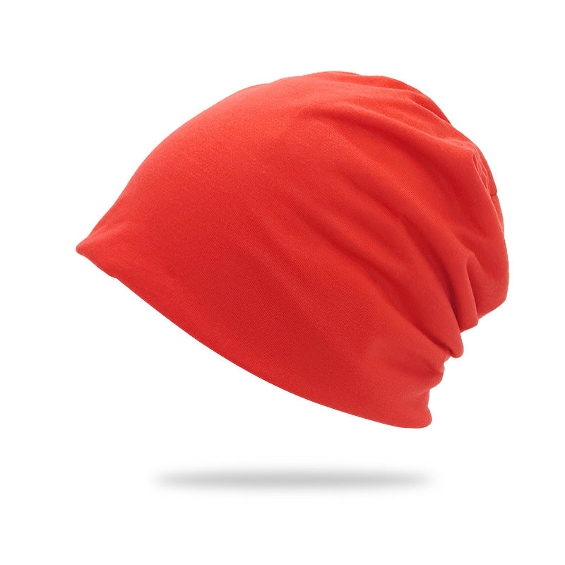 Bonnet de pull double couche de couleur solide style mince