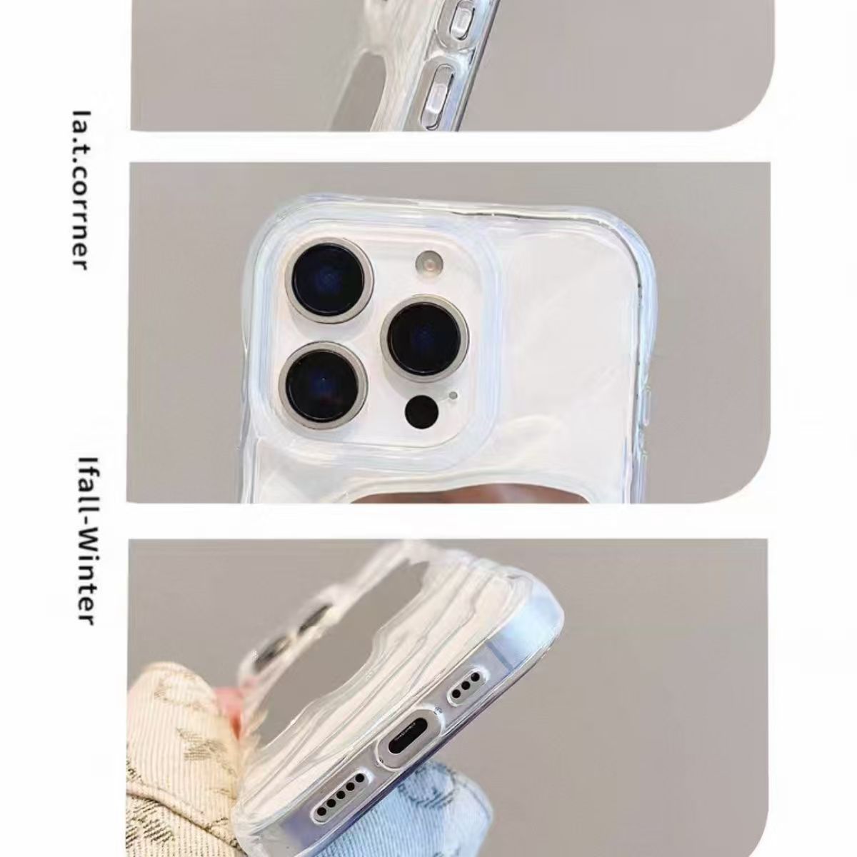 Boîtier de protection Ripple Mirror Maquillage