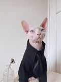 Robe de chat Sphynx Tie Vest Blazer Set pour chats sans cheveux