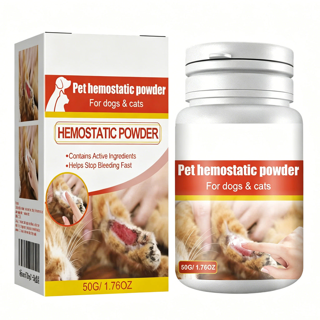 Poudre hémostatique pour animaux de compagnie