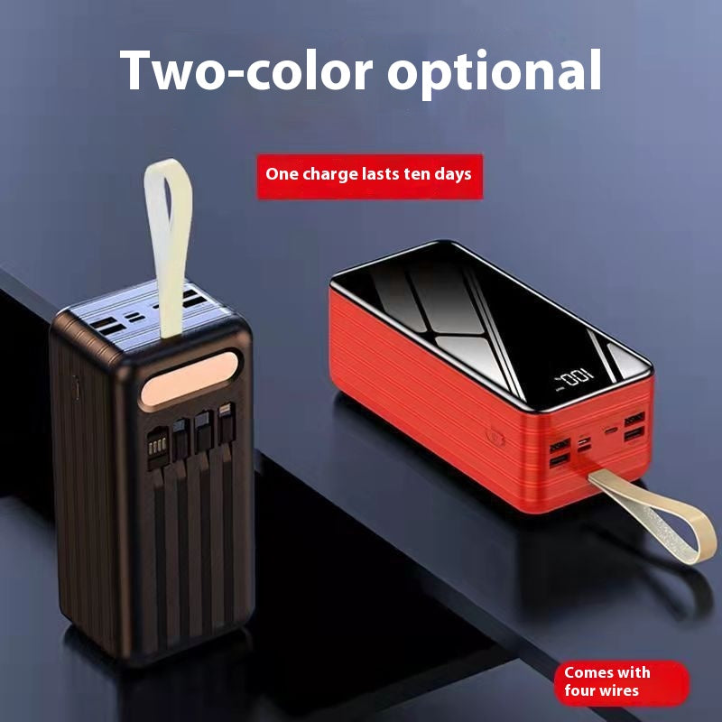 Super grande capacité avec câble Mah Power Bank Dortoir d'extérieur à charge rapide