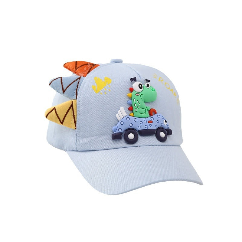 Dinosaur Voiture Peaked Cap Coréen Style Garçons et filles Broderie