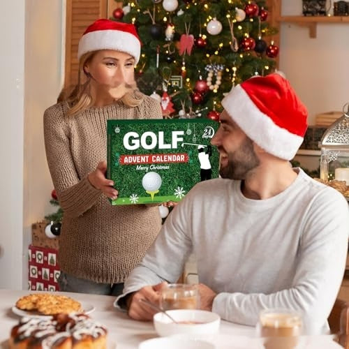Calendrier de l'avent de golf pour hommes Artisanat Design de mode Décoration haute sens