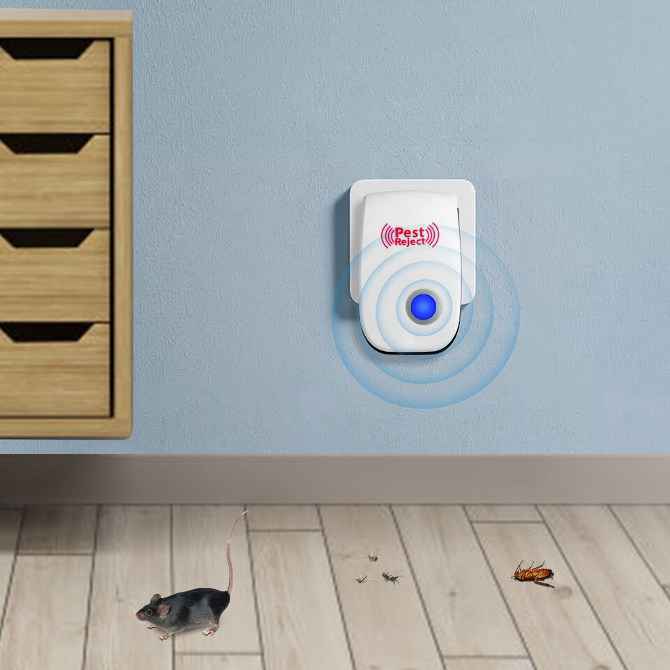 4X Ultrasonic Pest Control Repeller UK Mouse de souris de rat à rejet externe