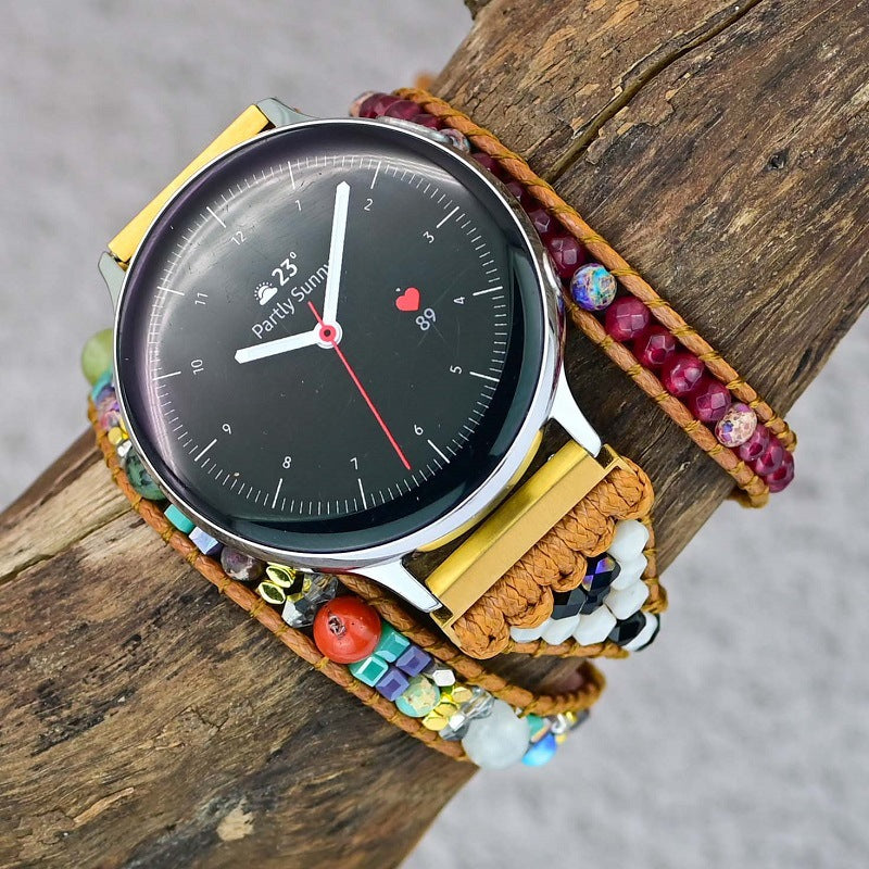 Shooushan Perle en pierre montre avec bracelet