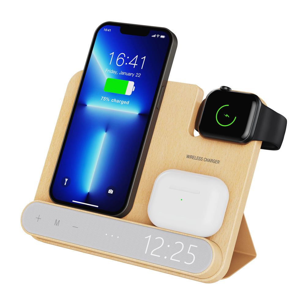 Casque de téléphone intelligent Chargeur sans fil trois en un