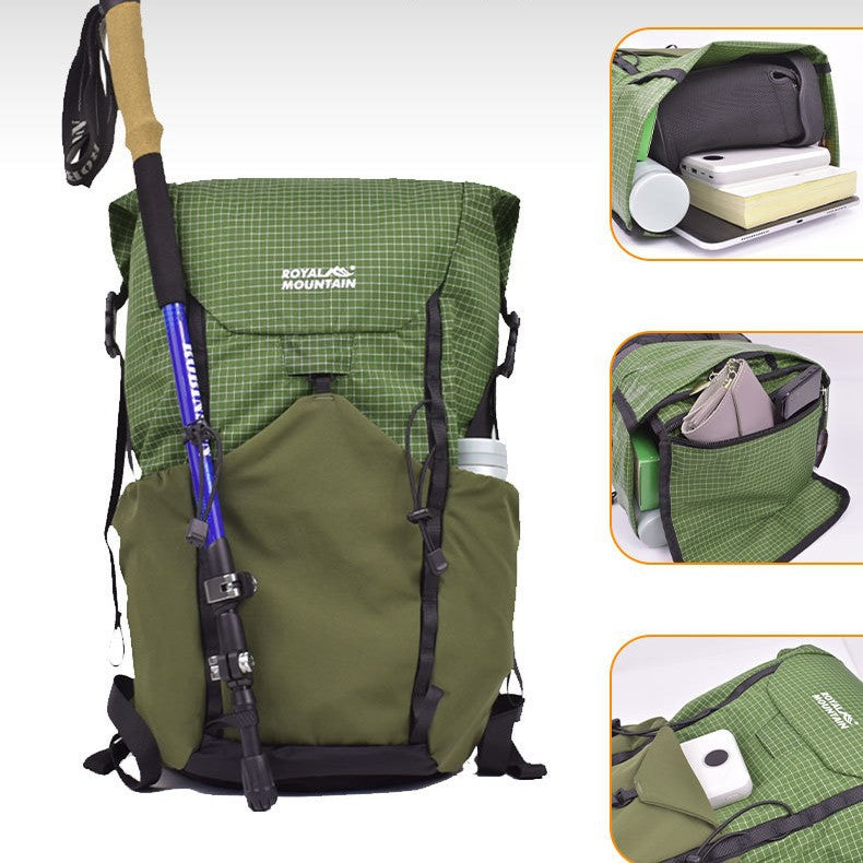Outdoor Lightweight Curved Edge pliable Storage sac à dos 25L