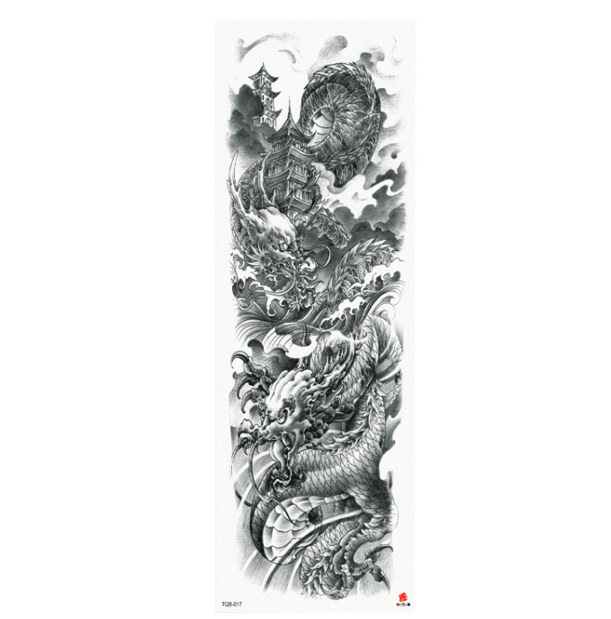 Plein bras étanche tatouage autocollants personnalisés 170 modèles disponibles mode belle simple d