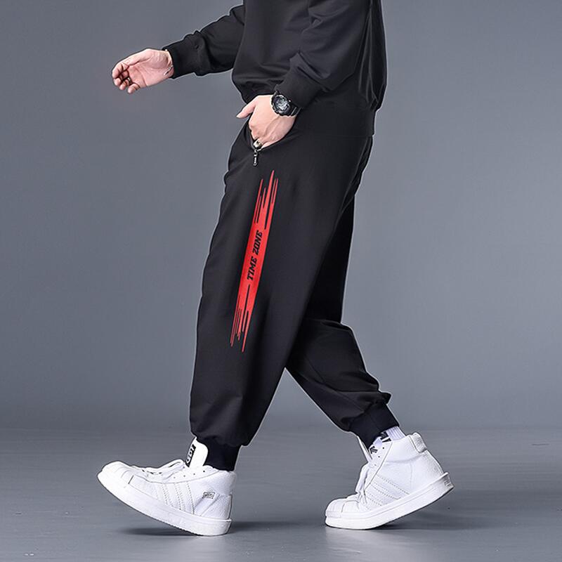 Loose Plus Taille Sweatpants Hommes Plus Fat Plus Pantalons Stretch Fat Tendance des gens