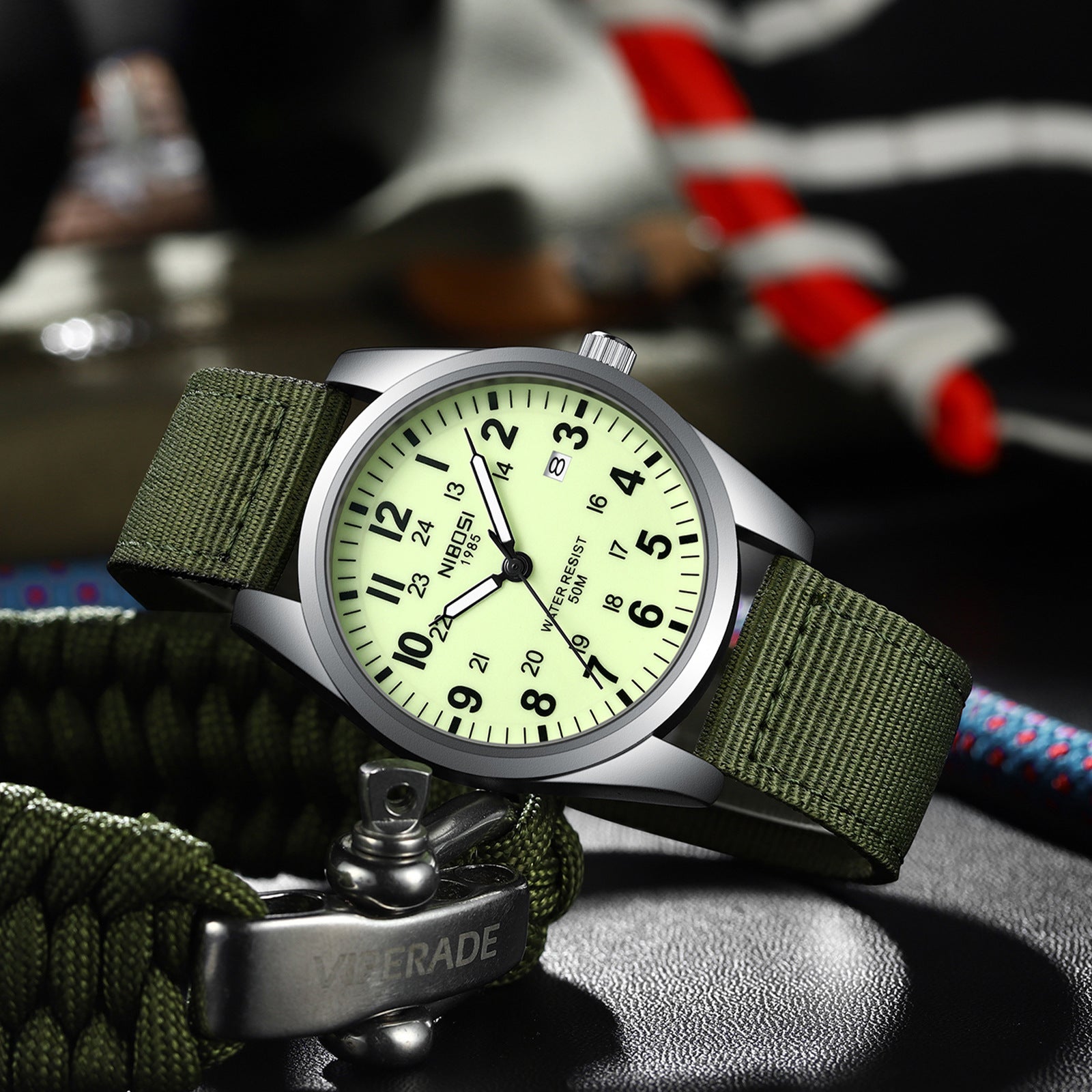 Bracelet de montre en nylon léger Montre homme