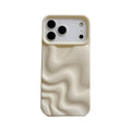 Creative Versatile Solid Couleur Irrégulier Wave Pattern Phone Case
