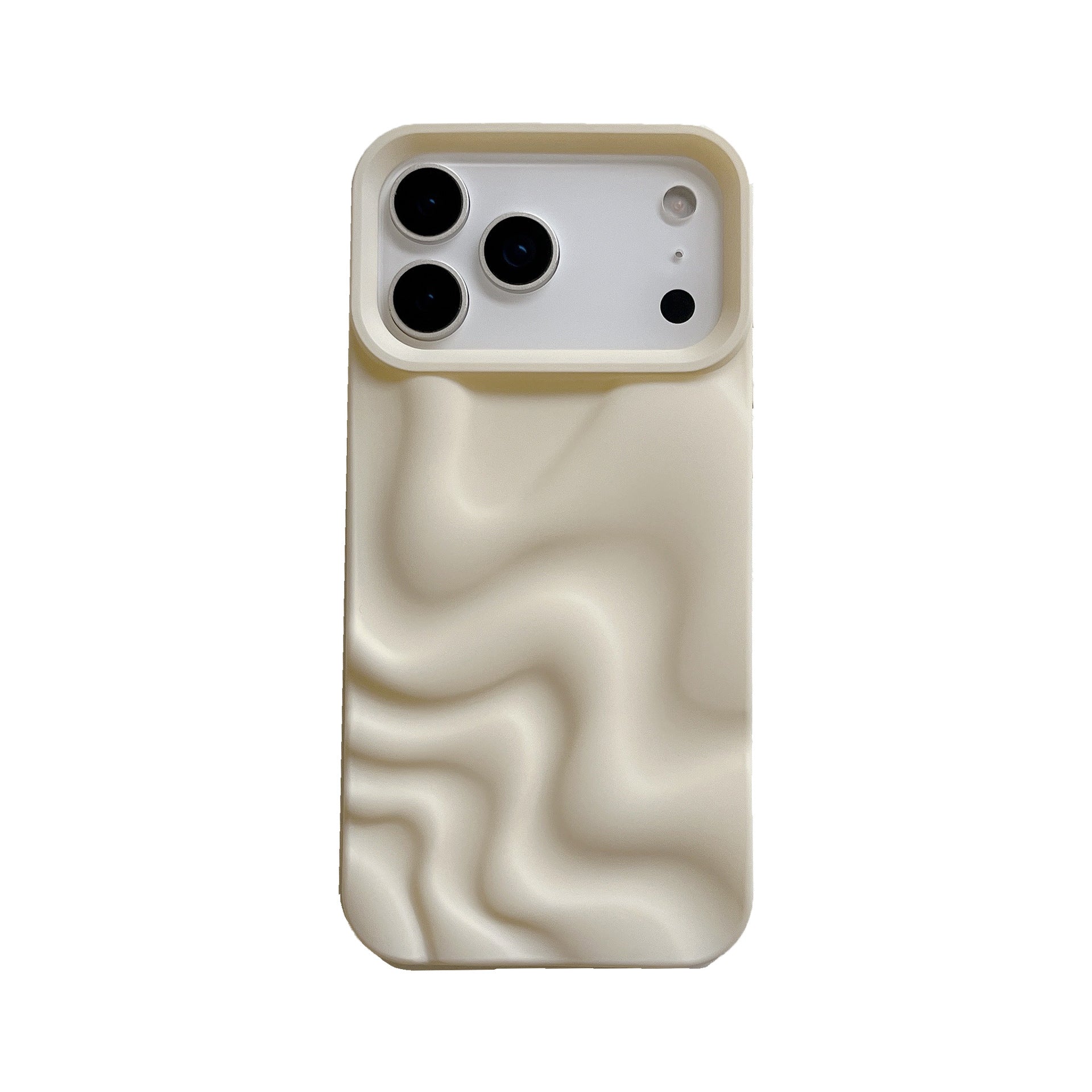 Creative Versatile Solid Couleur Irrégulier Wave Pattern Phone Case