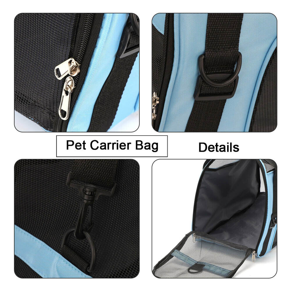 Grand sac de transport d'animaux de compagnie AVC Portable Soft Fabric Pold Dog Chat Puppy Travel Bag