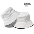 En stock Chapeau de pêcheur double face avec impression en option ou broderie