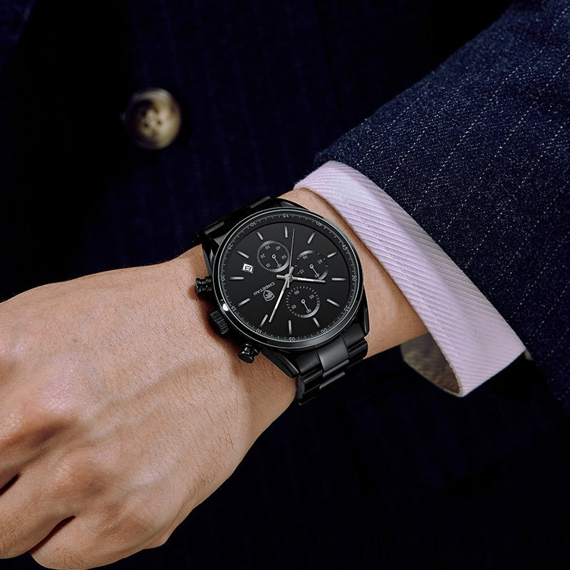 Montre Quartz multifonctionnelle pour hommes Business Leisure