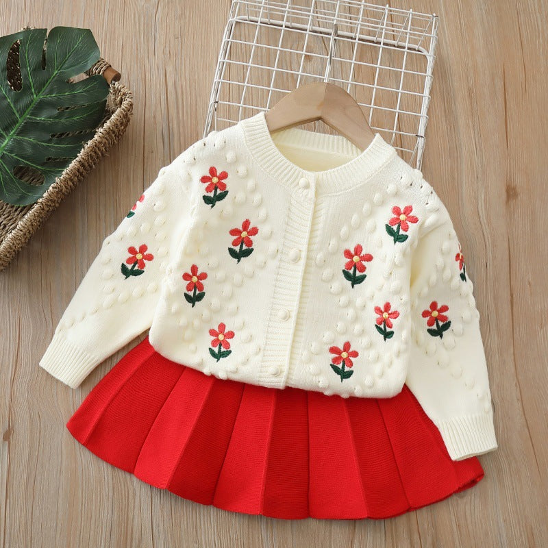 Set de deux pièces de petite fille et de tissage pour les filles