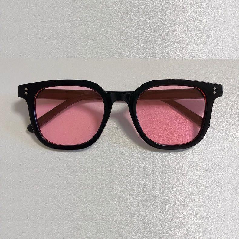 Lunettes de soleil carrées simples à cadre rigide