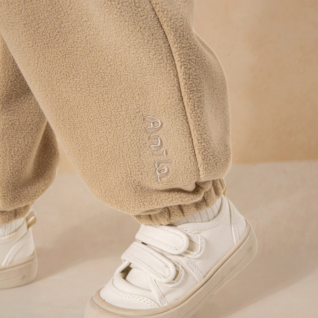 Pantalon élastique chaud de taille Hiver Casual Bas