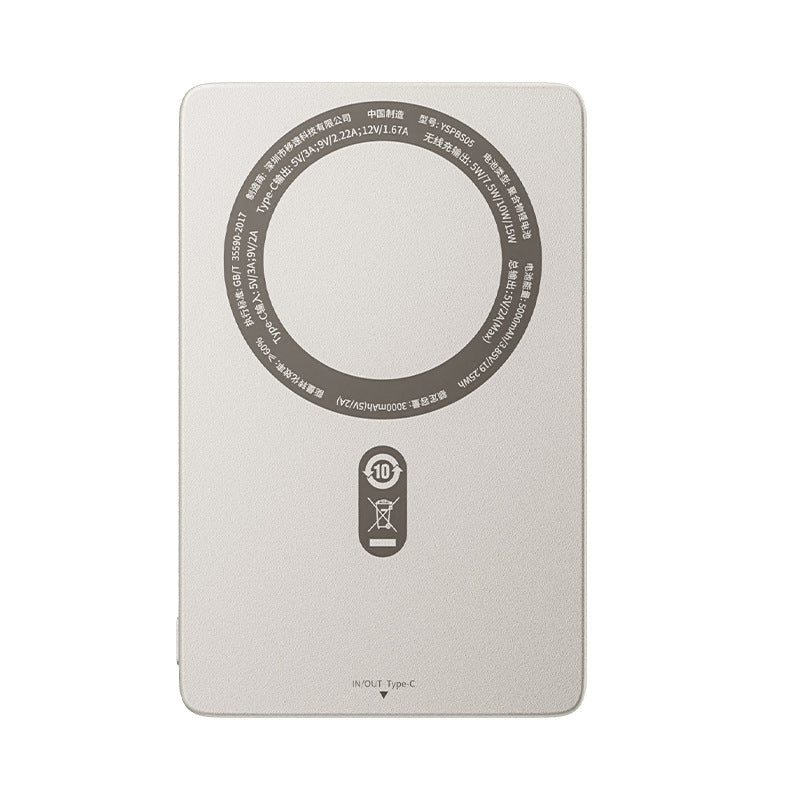 Vitesse 5000 MA Power Bank Ultra-fin transparent