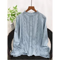 Chemise en dentelle brodée pour femmes