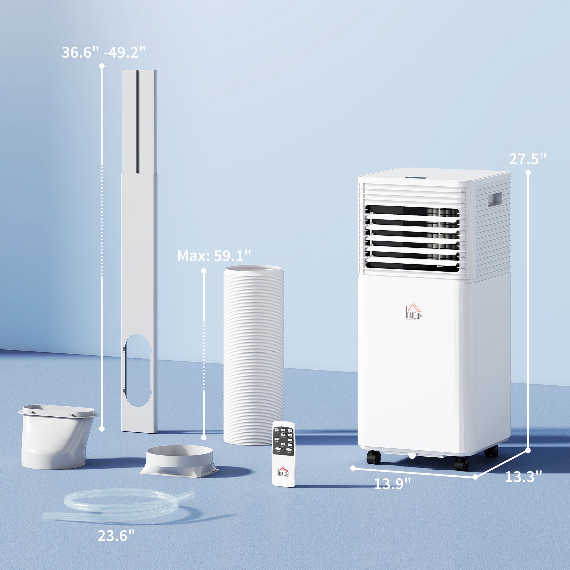 10000 BTU Climatiseur mobile pour refroidissement et déshumidification