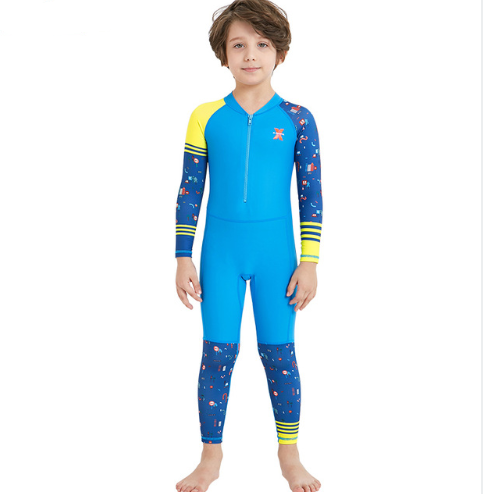 Costume de plongée à séchage rapide pour enfants filles garçons avec un costume de plongée à manches longues nage